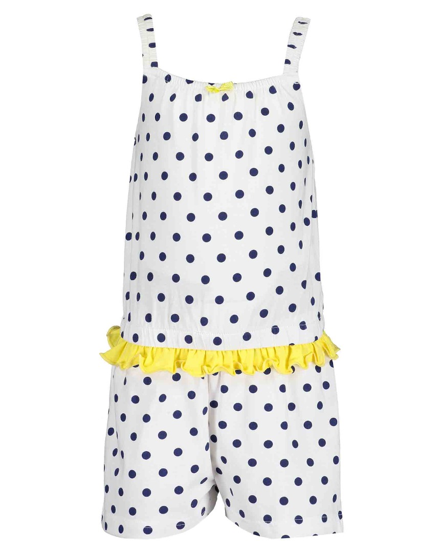 Blue Seven jumpsuit 726500 white bio katoen Kiss Kindermode